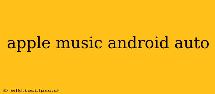 apple music android auto