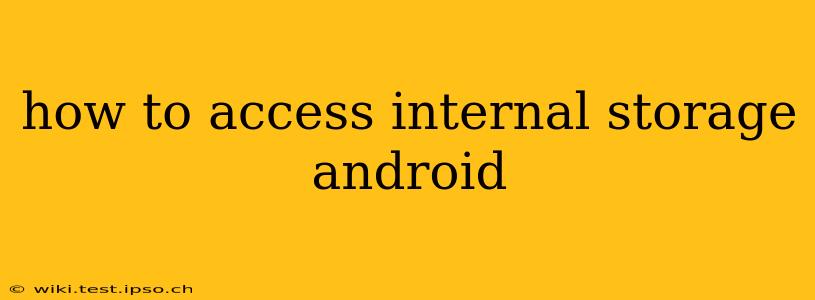 how to access internal storage android