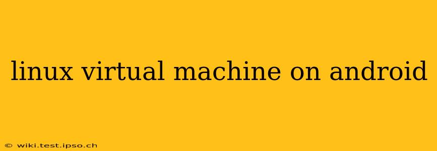 linux virtual machine on android