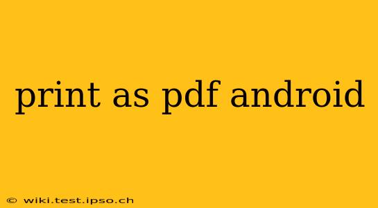 print as pdf android